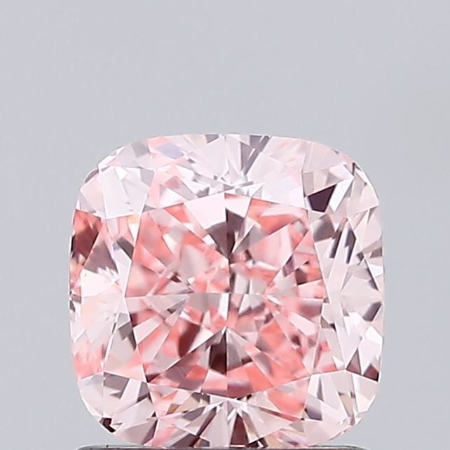 Loose Diamond - CUSHION BRILLIANT 1.09ct Fancy Intense Pink VVS2: Loose Diamond - CUSHION BRILLIANT 1.09ct Fancy Intense Pink VVS2 Source: This is a real non-mined Diamond that has been grown in a lab Shape: CUSHION BRILLIANT Carats: 1.09 Color: Fancy Intense Pink C