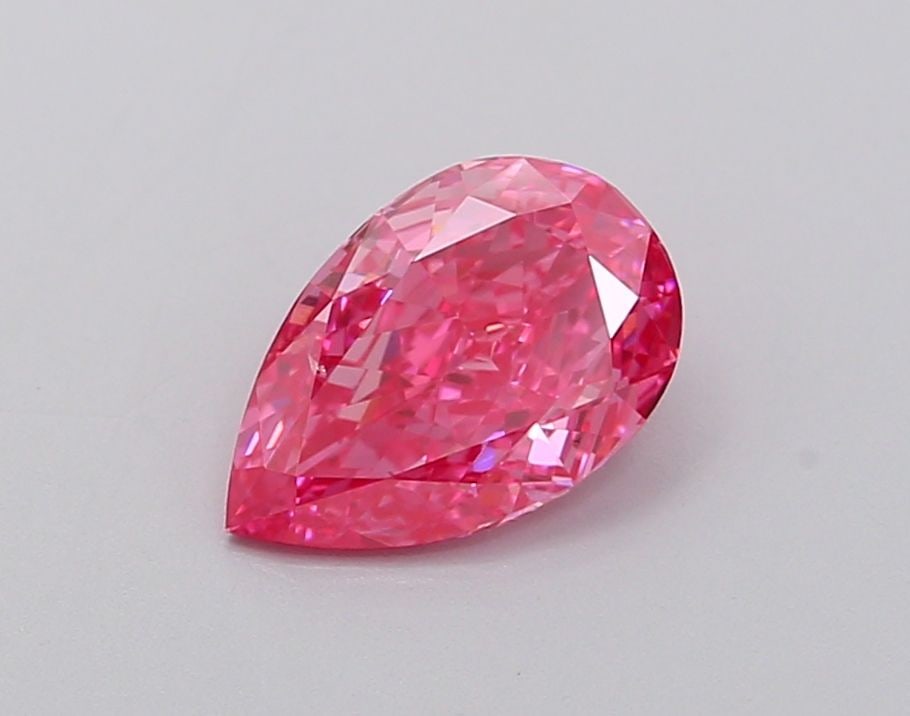 Loose Diamond - PEAR 1.03ct Fancy Vivid Pink VS2: Loose Diamond - PEAR 1.03ct Fancy Vivid Pink VS2 Source: This is a real non-mined Diamond that has been grown in a lab Shape: PEAR Carats: 1.03 Color: Fancy Vivid Pink Certification: IGI Video: