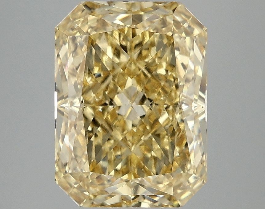 Loose Diamond - RADIANT 4.02ct Fancy Vivid Yellow VS1: Loose Diamond - RADIANT 4.02ct Fancy Vivid Yellow VS1 Source: This is a real non-mined Diamond that has been grown in a lab Shape: RADIANT Carats: 4.02 Color: Fancy Vivid Yellow Certification: IGI Vid