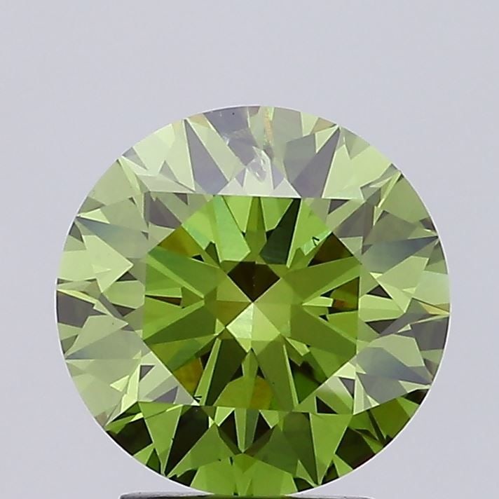 Ideal Loose Diamond - ROUND 3.05ct Fancy Vivid Green SI2: Ideal Loose Diamond - ROUND 3.05ct Fancy Vivid Green SI2 Source: This is a real non-mined Diamond that has been grown in a lab Shape: ROUND Carats: 3.05 Color: Fancy Vivid Green Certification: IGI Vid