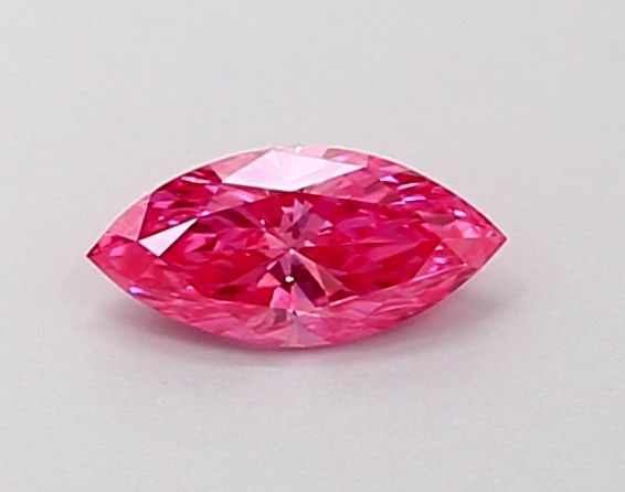 Loose Diamond - MARQUISE 0.19ct Fancy Vivid Pink VS1: Loose Diamond - MARQUISE 0.19ct Fancy Vivid Pink VS1 Source: This is a real non-mined Diamond that has been grown in a lab Shape: MARQUISE Carats: 0.19 Color: Fancy Vivid Pink Certification: NONE Vide