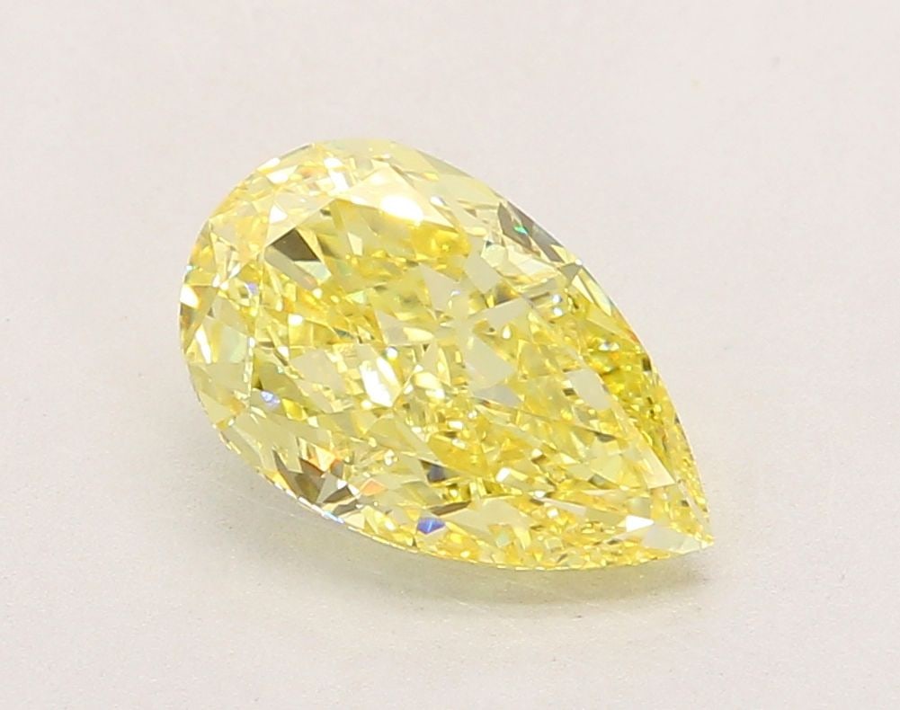 Loose Diamond - PEAR 2.53ct Fancy Intense Yellow VVS2: Loose Diamond - PEAR 2.53ct Fancy Intense Yellow VVS2 Source: This is a real non-mined Diamond that has been grown in a lab Shape: PEAR Carats: 2.53 Color: Fancy Intense Yellow Certification: IGI Vide