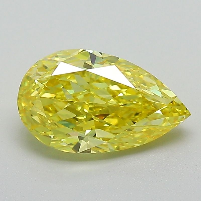 Loose Diamond - PEAR 1.51ct Fancy Vivid Yellow VS1: Loose Diamond - PEAR 1.51ct Fancy Vivid Yellow VS1 Source: This is a real non-mined Diamond that has been grown in a lab Shape: PEAR Carats: 1.51 Color: Fancy Vivid Yellow Certification: IGI Video: