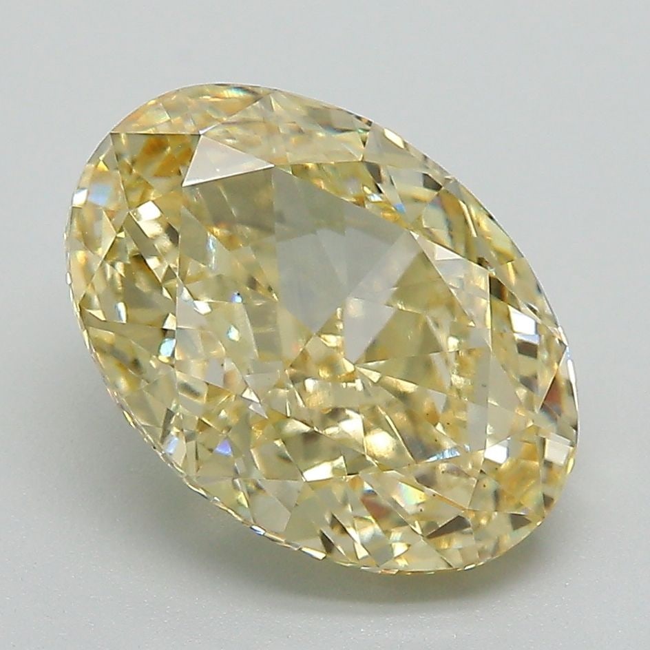Loose Diamond - OVAL 4.2ct Fancy Intense Yellow VS1: Loose Diamond - OVAL 4.2ct Fancy Intense Yellow VS1 Source: This is a real non-mined Diamond that has been grown in a lab Shape: OVAL Carats: 4.2 Color: Fancy Intense Yellow Certification: IGI Video: