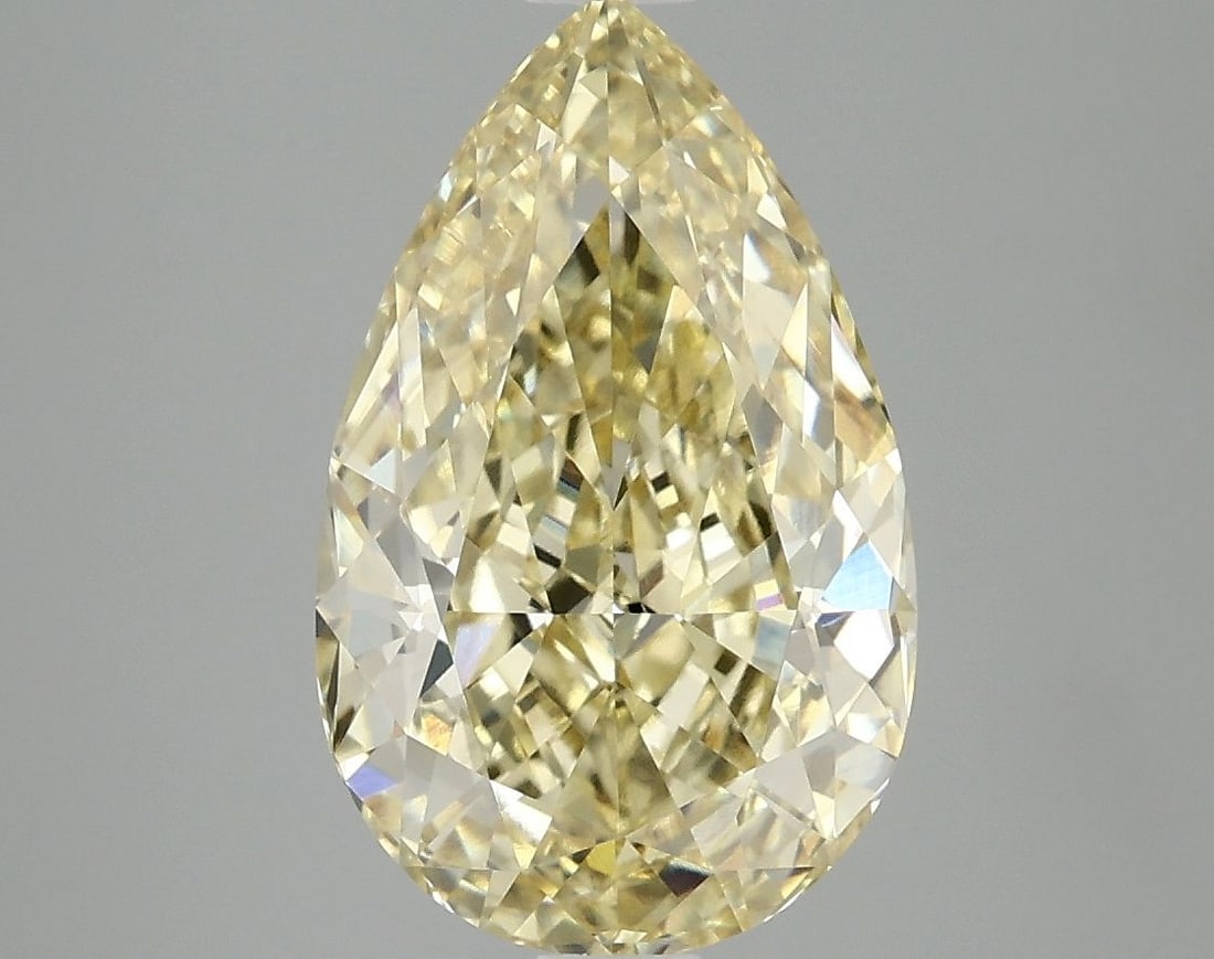 Loose Diamond - PEAR 4.06ct Fancy Intense Yellow VS1: Loose Diamond - PEAR 4.06ct Fancy Intense Yellow VS1 Source: This is a real non-mined Diamond that has been grown in a lab Shape: PEAR Carats: 4.06 Color: Fancy Intense Yellow Certification: IGI