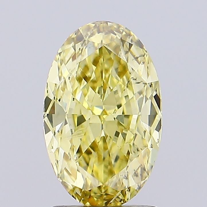 Loose Diamond - OVAL 2.04ct Fancy Intense Yellow VS2: Loose Diamond - OVAL 2.04ct Fancy Intense Yellow VS2 Source: This is a real non-mined Diamond that has been grown in a lab Shape: OVAL Carats: 2.04 Color: Fancy Intense Yellow Certification: IGI Video