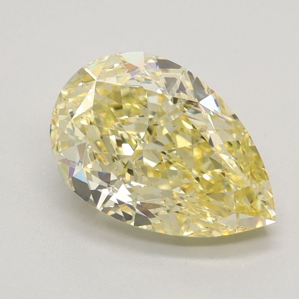 Loose Diamond - PEAR 2.39ct Fancy Intense Yellow VS1: Loose Diamond - PEAR 2.39ct Fancy Intense Yellow VS1 Source: This is a real non-mined Diamond that has been grown in a lab Shape: PEAR Carats: 2.39 Color: Fancy Intense Yellow Certification: IGI Video