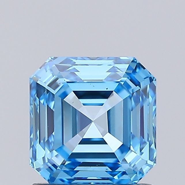 Loose Diamond - SQUARE EMERALD 1.02ct Fancy Vivid Blue VS1: Loose Diamond - SQUARE EMERALD 1.02ct Fancy Vivid Blue VS1 Source: This is a real non-mined Diamond that has been grown in a lab Shape: SQUARE EMERALD Carats: 1.02 Color: Fancy Vivid Blue Certificatio