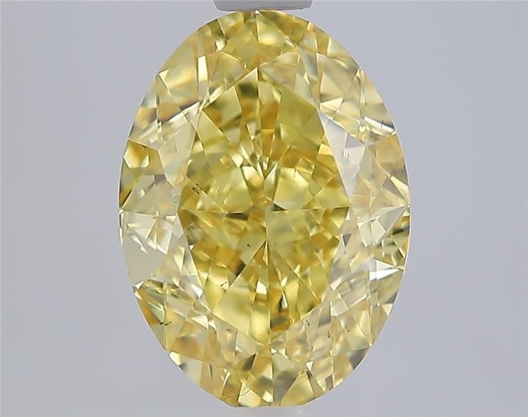 Loose Diamond - OVAL 3.08ct Fancy Intense Yellow VS2: Loose Diamond - OVAL 3.08ct Fancy Intense Yellow VS2 Source: This is a real non-mined Diamond that has been grown in a lab Shape: OVAL Carats: 3.08 Color: Fancy Intense Yellow Certification: IGI Video