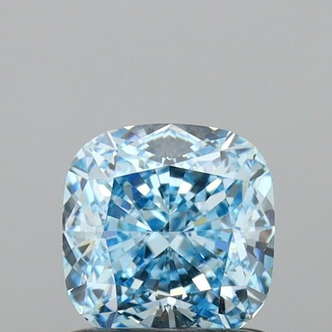 Loose Diamond - CUSHION MODIFIED 1.01ct Fancy Intense Blue VS2: Loose Diamond - CUSHION MODIFIED 1.01ct Fancy Intense Blue VS2 Source: This is a real non-mined Diamond that has been grown in a lab Shape: CUSHION MODIFIED Carats: 1.01 Color: Fancy Intense Blue Cert