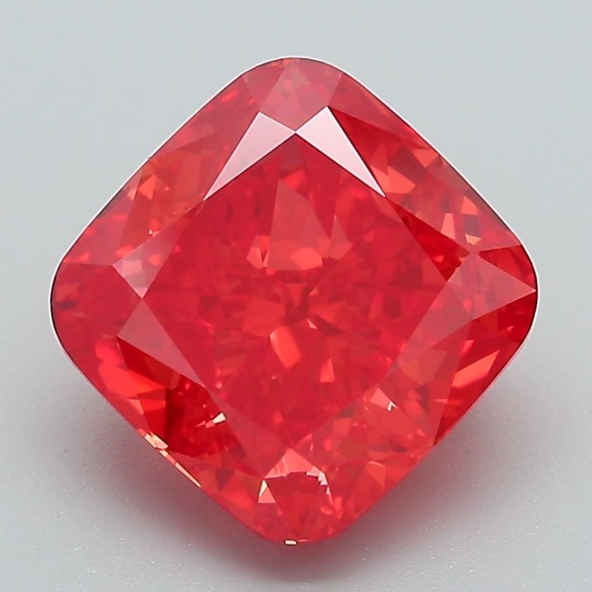 Loose Diamond - CUSHION BRILLIANT 3.32ct Fancy Vivid Pink VS1 (1 of 1)
