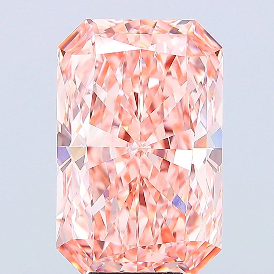 Loose Diamond - RADIANT 10.05ct Fancy Vivid Pink VVS2: Loose Diamond - RADIANT 10.05ct Fancy Vivid Pink VVS2 Source: This is a real non-mined Diamond that has been grown in a lab Shape: RADIANT Carats: 10.05 Color: Fancy Vivid Pink Certification: IGI Vide