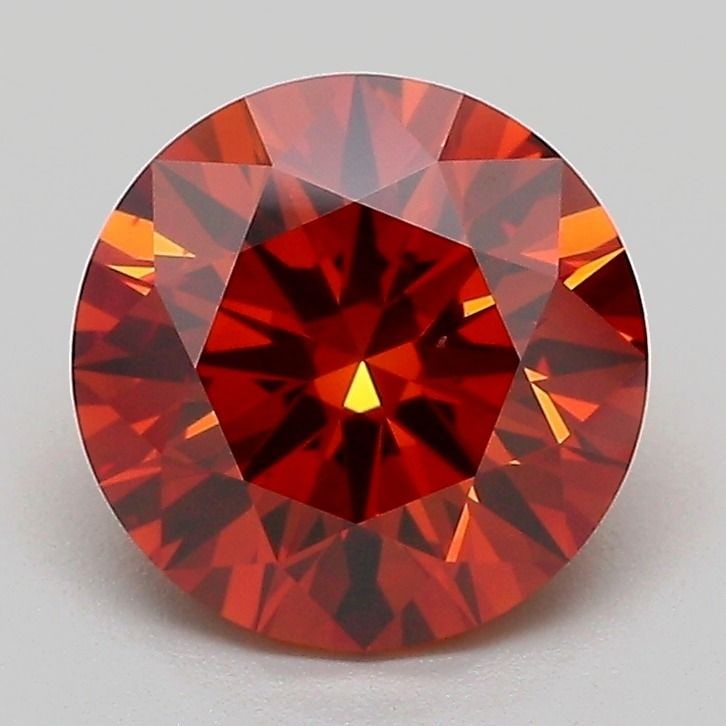 Ideal Loose Diamond - ROUND 2.04ct Fancy Vivid Orange VS1: Ideal Loose Diamond - ROUND 2.04ct Fancy Vivid Orange VS1 Source: This is a real non-mined Diamond that has been grown in a lab Shape: ROUND Carats: 2.04 Color: Fancy Vivid Orange Certification: IGI