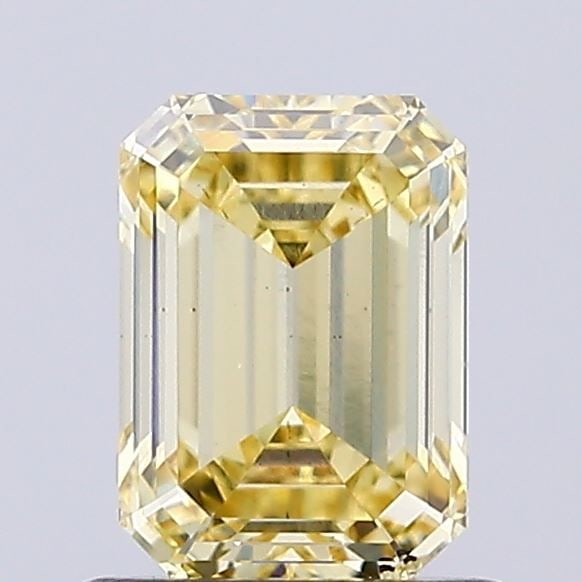 Loose Diamond - EMERALD 1.0ct Fancy Intense Yellow VS2: Loose Diamond - EMERALD 1.0ct Fancy Intense Yellow VS2 Source: This is a real non-mined Diamond that has been grown in a lab Shape: EMERALD Carats: 1.0 Color: Fancy Intense Yellow Certification: NONE
