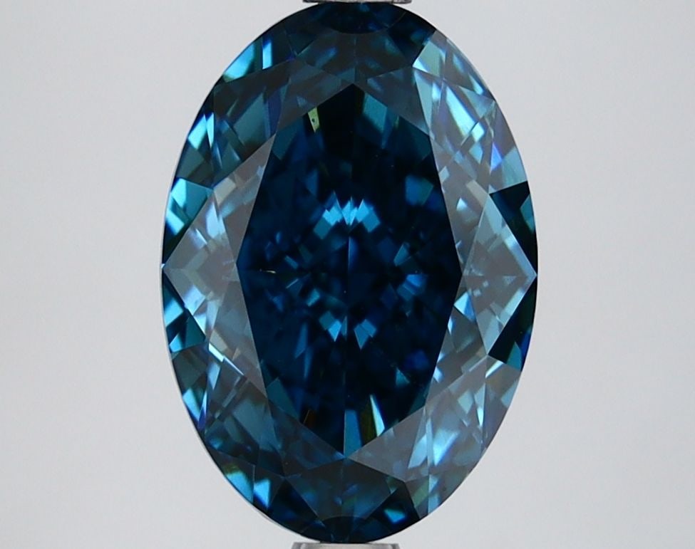 Loose Diamond - OVAL 2.69ct Fancy Vivid Blue VVS2: Loose Diamond - OVAL 2.69ct Fancy Vivid Blue VVS2 Source: This is a real non-mined Diamond that has been grown in a lab Shape: OVAL Carats: 2.69 Color: Fancy Vivid Blue Certification: IGI Video: