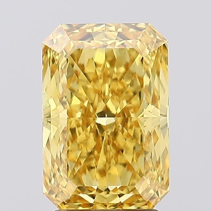 Loose Diamond - RADIANT 2.93ct Fancy Vivid Yellow VS1: Loose Diamond - RADIANT 2.93ct Fancy Vivid Yellow VS1 Source: This is a real non-mined Diamond that has been grown in a lab Shape: RADIANT Carats: 2.93 Color: Fancy Vivid Yellow Certification: IGI Vid
