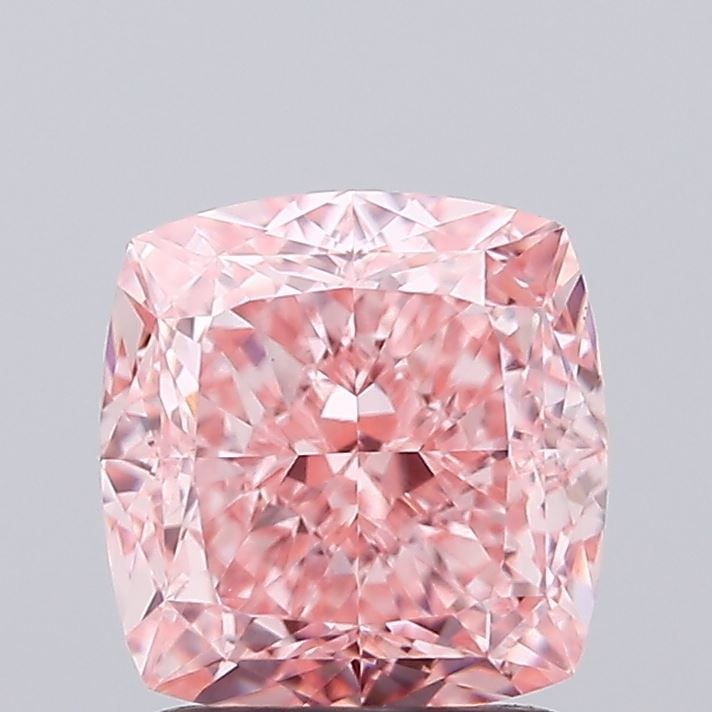 Loose Diamond - CUSHION MODIFIED 1.67ct Fancy Vivid Pink VVS2: Loose Diamond - CUSHION MODIFIED 1.67ct Fancy Vivid Pink VVS2 Source: This is a real non-mined Diamond that has been grown in a lab Shape: CUSHION MODIFIED Carats: 1.67 Color: Fancy Vivid Pink Certifi