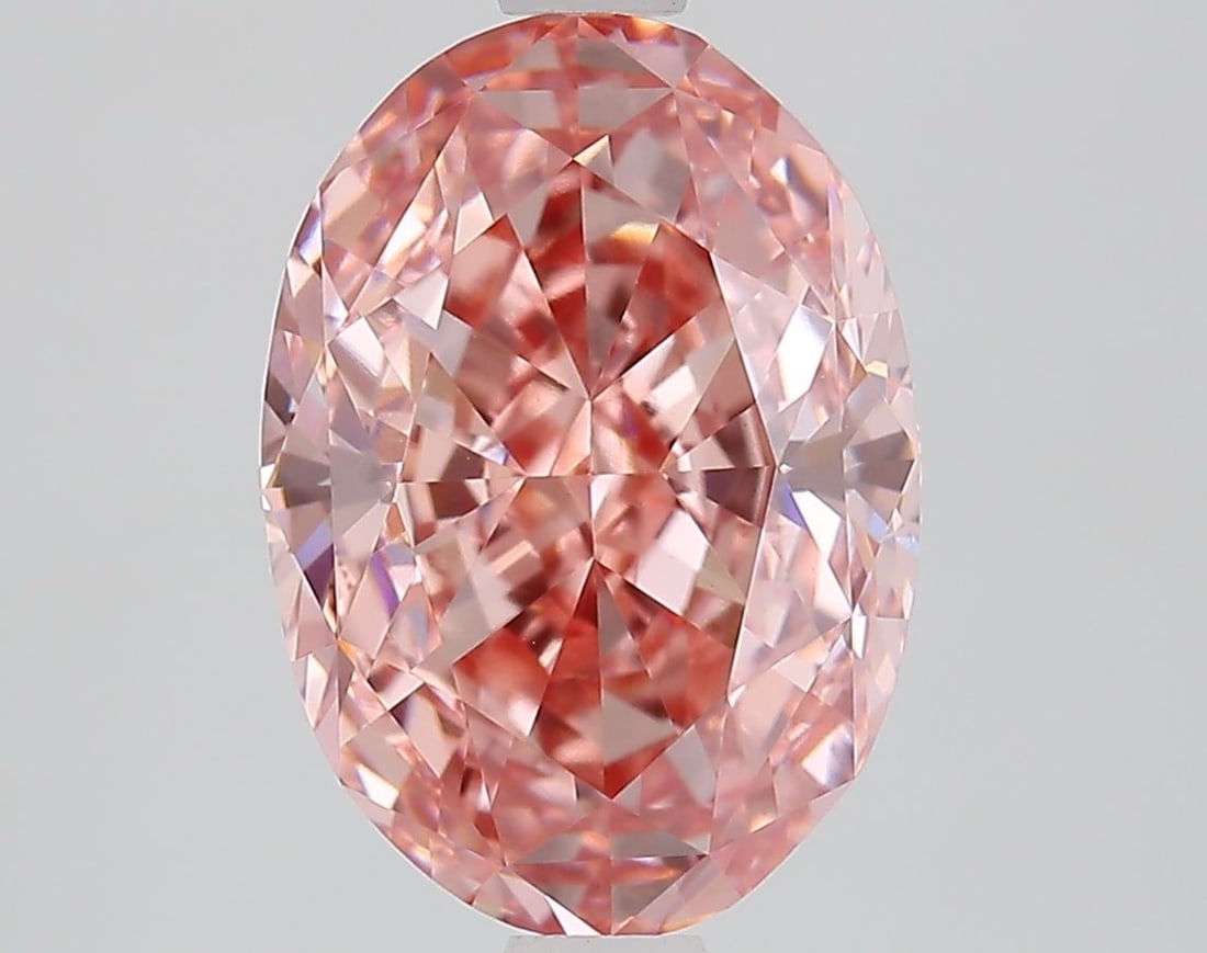 Loose Diamond - OVAL 3.06ct Fancy Vivid Pink VVS2: Loose Diamond - OVAL 3.06ct Fancy Vivid Pink VVS2 Source: This is a real non-mined Diamond that has been grown in a lab Shape: OVAL Carats: 3.06 Color: Fancy Vivid Pink Certification: IGI Video: