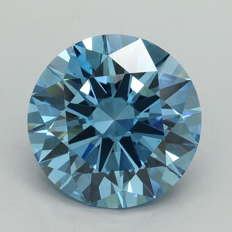 Loose Diamond - ROUND 3.18ct Fancy Vivid Blue VS2: Loose Diamond - ROUND 3.18ct Fancy Vivid Blue VS2 Source: This is a real non-mined Diamond that has been grown in a lab Shape: ROUND Carats: 3.18 Color: Fancy Vivid Blue Certification: IGI Video:
