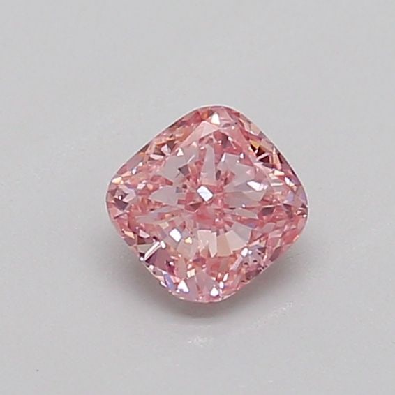 Loose Diamond - CUSHION MODIFIED 0.38ct Fancy Intense Pink SI1: Loose Diamond - CUSHION MODIFIED 0.38ct Fancy Intense Pink SI1 Source: This is a real non-mined Diamond that has been grown in a lab Shape: CUSHION MODIFIED Carats: 0.38 Color: Fancy Intense Pink Cert