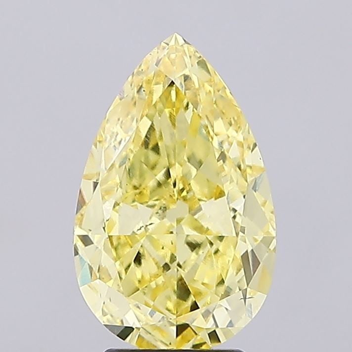 Loose Diamond - PEAR 4.08ct Fancy Intense Yellow VS2: Loose Diamond - PEAR 4.08ct Fancy Intense Yellow VS2 Source: This is a real non-mined Diamond that has been grown in a lab Shape: PEAR Carats: 4.08 Color: Fancy Intense Yellow Certification: IGI Video