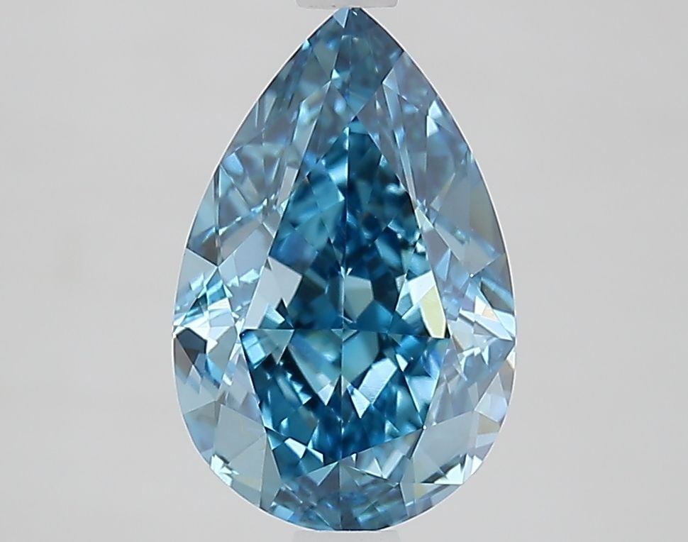 Loose Diamond - PEAR 2.77ct Fancy Vivid Blue VVS2: Loose Diamond - PEAR 2.77ct Fancy Vivid Blue VVS2 Source: This is a real non-mined Diamond that has been grown in a lab Shape: PEAR Carats: 2.77 Color: Fancy Vivid Blue Certification: IGI Video:
