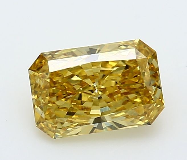 Loose Diamond - RADIANT 1.06ct Fancy Vivid Yellow VS1: Loose Diamond - RADIANT 1.06ct Fancy Vivid Yellow VS1 Source: This is a real non-mined Diamond that has been grown in a lab Shape: RADIANT Carats: 1.06 Color: Fancy Vivid Yellow Certification: IGI Vid