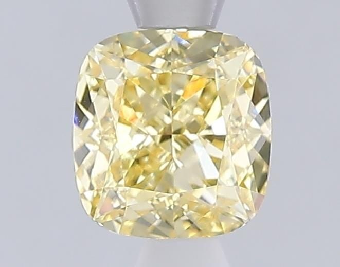 Loose Diamond - CUSHION MODIFIED 1.05ct Fancy Yellow VVS2: Loose Diamond - CUSHION MODIFIED 1.05ct Fancy Yellow VVS2 Source: This is a real non-mined Diamond that has been grown in a lab Shape: CUSHION MODIFIED Carats: 1.05 Color: Fancy Yellow Certification: