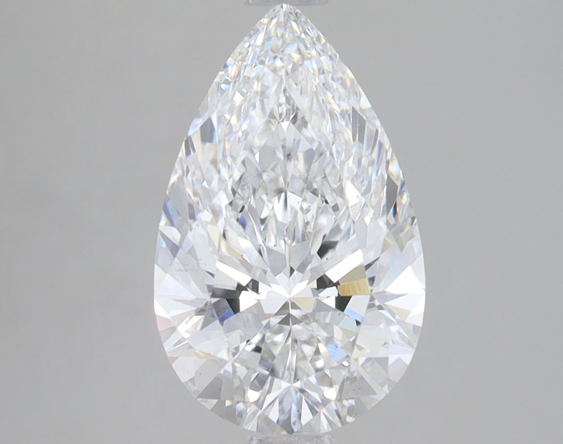 Loose Diamond - PEAR 2.6ct D VS2: Loose Diamond - PEAR 2.6ct D VS2 Source: This is a real non-mined Diamond that has been grown in a lab Shape: PEAR Carats: 2.6 Color: D Clarity: VS2 Certification: IGI The Diamond Depot Guarantee: All
