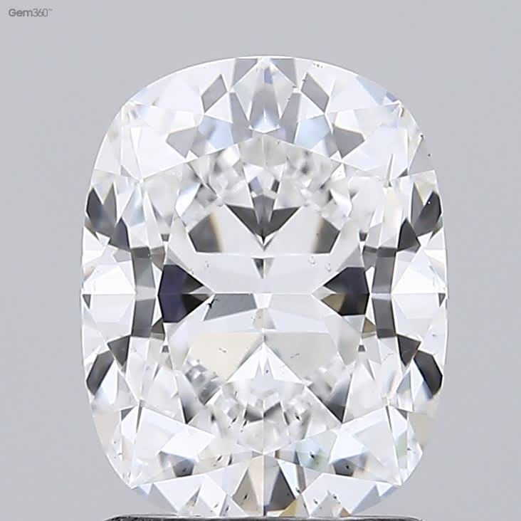Loose Diamond - CUSHION MODIFIED 1.62ct E SI1: Loose Diamond - CUSHION MODIFIED 1.62ct E SI1 Source: This is a real non-mined Diamond that has been grown in a lab Shape: CUSHION MODIFIED Carats: 1.62 Color: E Clarity: SI1 Certification: GIA