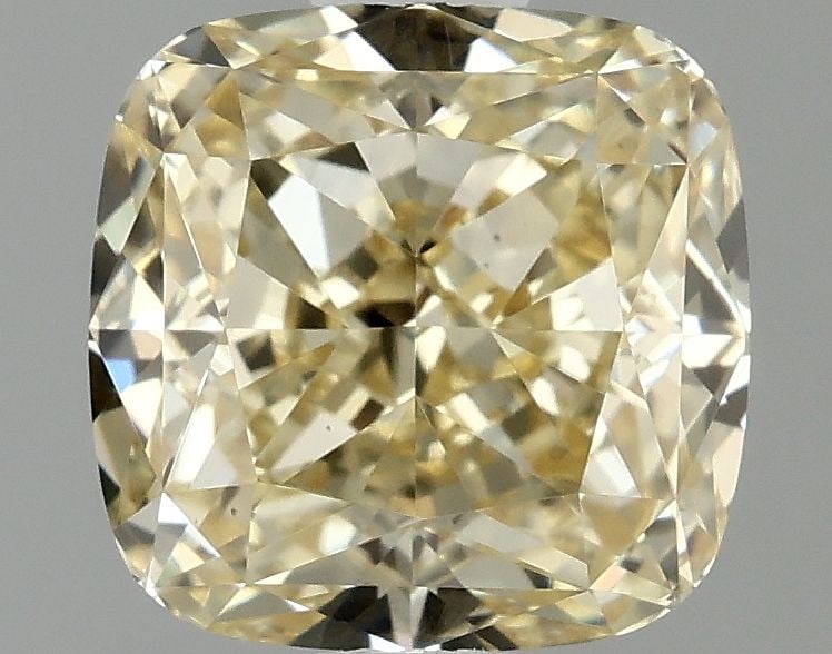 Loose Diamond - CUSHION BRILLIANT 1.54ct Fancy Yellow VS1: Loose Diamond - CUSHION BRILLIANT 1.54ct Fancy Yellow VS1 Source: This is a real non-mined Diamond that has been grown in a lab Shape: CUSHION BRILLIANT Carats: 1.54 Color: Fancy Yellow Certification:
