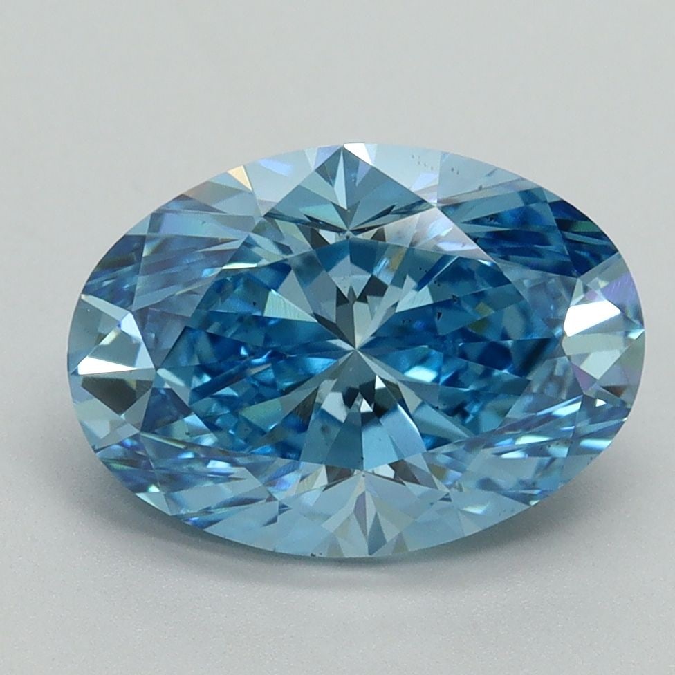 Loose Diamond - OVAL 3.13ct Fancy Vivid Blue VS2: Loose Diamond - OVAL 3.13ct Fancy Vivid Blue VS2 Source: This is a real non-mined Diamond that has been grown in a lab Shape: OVAL Carats: 3.13 Color: Fancy Vivid Blue Certification: IGI Video: