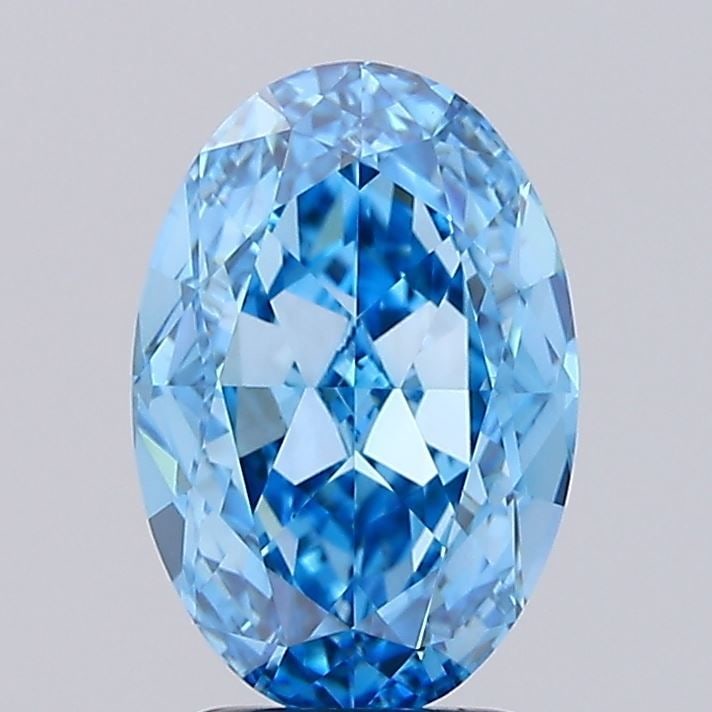 Loose Diamond - OVAL 3.48ct Fancy Vivid Blue VS1: Loose Diamond - OVAL 3.48ct Fancy Vivid Blue VS1 Source: This is a real non-mined Diamond that has been grown in a lab Shape: OVAL Carats: 3.48 Color: Fancy Vivid Blue Certification: IGI Video: