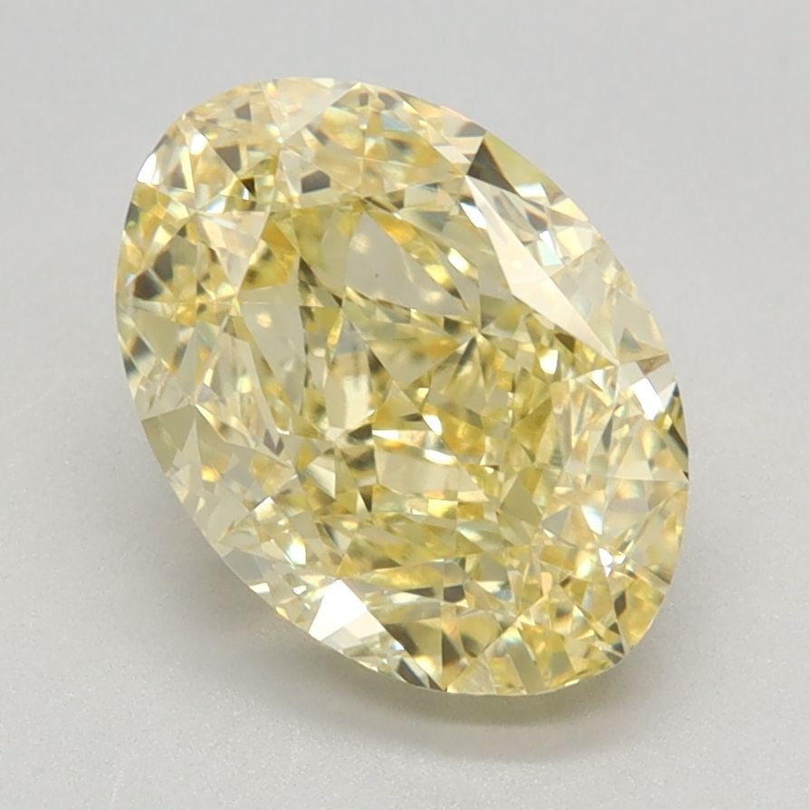 Loose Diamond - OVAL 2.56ct Fancy Intense Yellow VS1: Loose Diamond - OVAL 2.56ct Fancy Intense Yellow VS1 Source: This is a real non-mined Diamond that has been grown in a lab Shape: OVAL Carats: 2.56 Color: Fancy Intense Yellow Certification: IGI