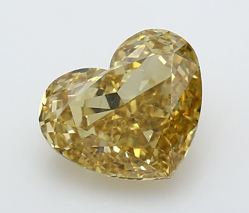 Loose Diamond - HEART 3.01ct Fancy Vivid Yellow VS1: Loose Diamond - HEART 3.01ct Fancy Vivid Yellow VS1 Source: This is a real non-mined Diamond that has been grown in a lab Shape: HEART Carats: 3.01 Color: Fancy Vivid Yellow Certification: IGI Video:
