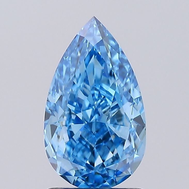 Loose Diamond - PEAR 2.0ct Fancy Vivid Blue VS1: Loose Diamond - PEAR 2.0ct Fancy Vivid Blue VS1 Source: This is a real non-mined Diamond that has been grown in a lab Shape: PEAR Carats: 2.0 Color: Fancy Vivid Blue Certification: IGI Video: