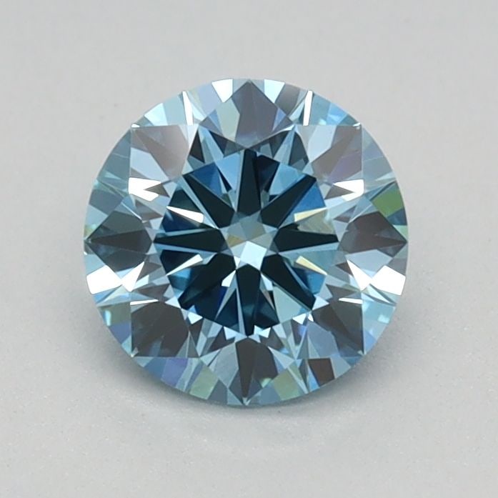 Ideal Loose Diamond - ROUND 0.6ct Fancy Vivid Blue VVS2: Ideal Loose Diamond - ROUND 0.6ct Fancy Vivid Blue VVS2 Source: This is a real non-mined Diamond that has been grown in a lab Shape: ROUND Carats: 0.6 Color: Fancy Vivid Blue Certification: IGI Video: