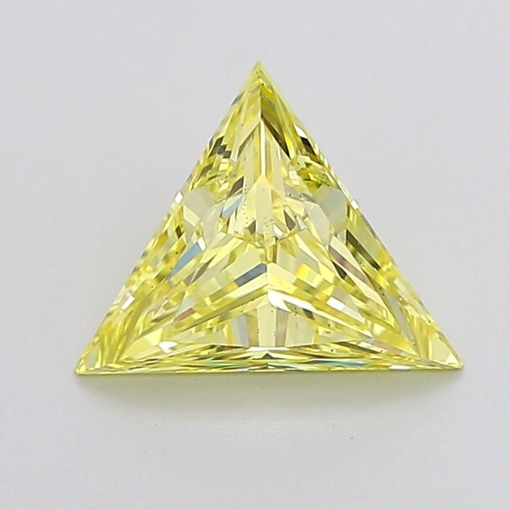 Loose Diamond - TRIANGULAR 1.94ct Fancy Intense Yellow VS2: Loose Diamond - TRIANGULAR 1.94ct Fancy Intense Yellow VS2 Source: This is a real non-mined Diamond that has been grown in a lab Shape: TRIANGULAR Carats: 1.94 Color: Fancy Intense Yellow Certificatio