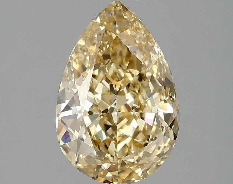 Loose Diamond - PEAR 1.59ct Fancy Intense Yellow VS1: Loose Diamond - PEAR 1.59ct Fancy Intense Yellow VS1 Source: This is a real non-mined Diamond that has been grown in a lab Shape: PEAR Carats: 1.59 Color: Fancy Intense Yellow Certification: IGI Video