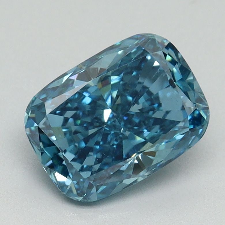 Loose Diamond - CUSHION MODIFIED 1.54ct Fancy Vivid Blue VS1: Loose Diamond - CUSHION MODIFIED 1.54ct Fancy Vivid Blue VS1 Source: This is a real non-mined Diamond that has been grown in a lab Shape: CUSHION MODIFIED Carats: 1.54 Color: Fancy Vivid Blue Certific