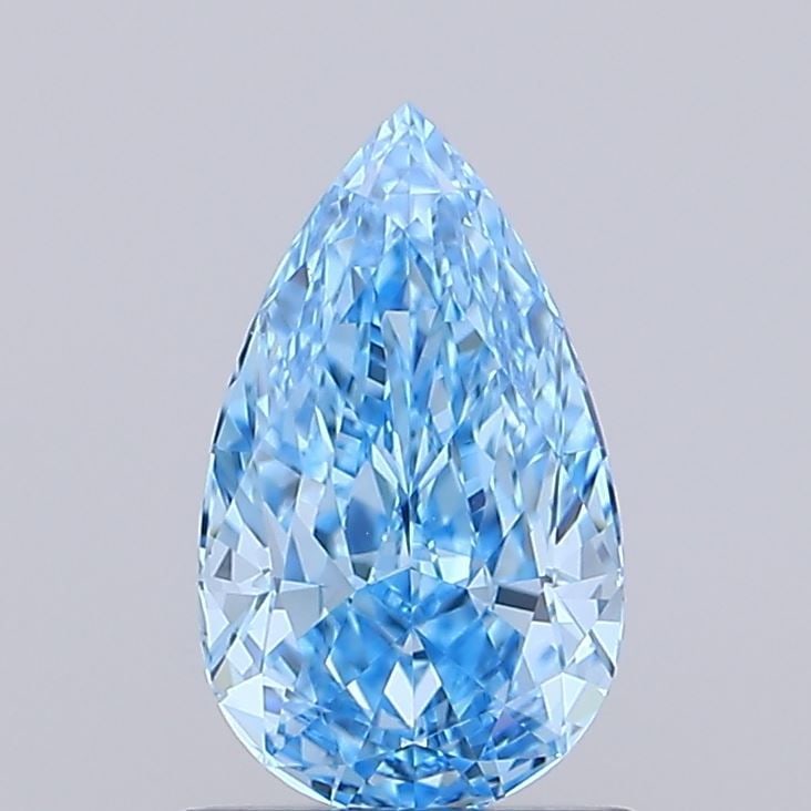 Loose Diamond - PEAR 1.04ct Fancy Vivid Blue VVS2: Loose Diamond - PEAR 1.04ct Fancy Vivid Blue VVS2 Source: This is a real non-mined Diamond that has been grown in a lab Shape: PEAR Carats: 1.04 Color: Fancy Vivid Blue Certification: IGI Video: