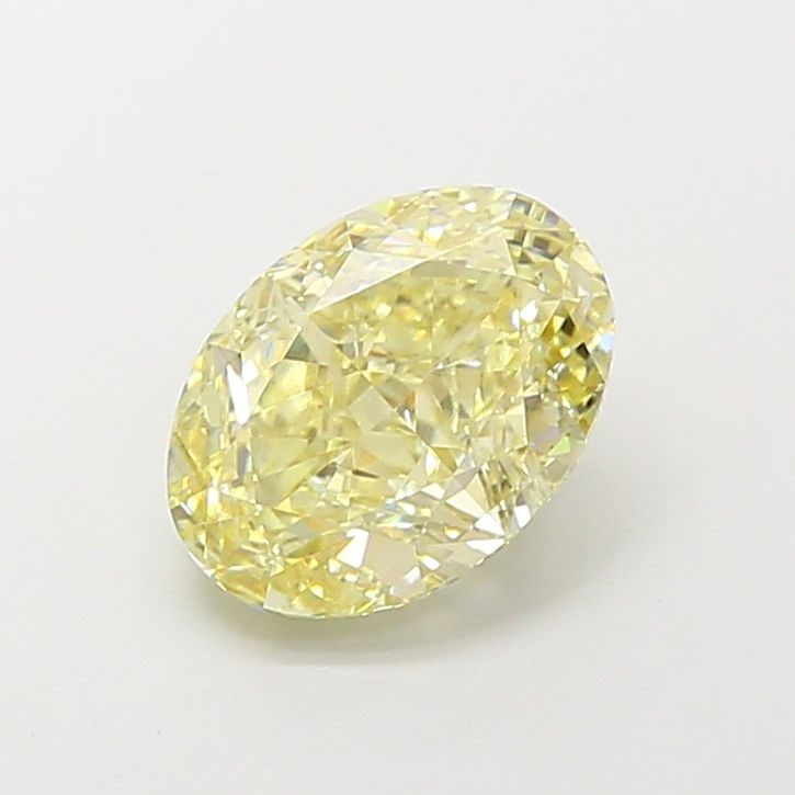 Loose Diamond - OVAL 3.08ct Fancy Light Yellow VS2: Loose Diamond - OVAL 3.08ct Fancy Light Yellow VS2 Source: This is a real non-mined Diamond that has been grown in a lab Shape: OVAL Carats: 3.08 Color: Fancy Light Yellow Certification: IGI Video: