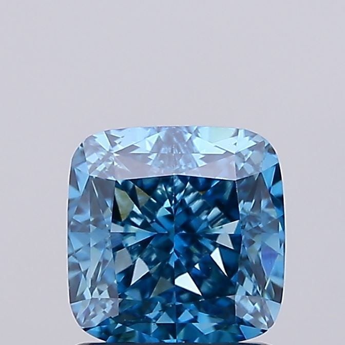 Loose Diamond - CUSHION MODIFIED 1.58ct Fancy Vivid Blue VVS2: Loose Diamond - CUSHION MODIFIED 1.58ct Fancy Vivid Blue VVS2 Source: This is a real non-mined Diamond that has been grown in a lab Shape: CUSHION MODIFIED Carats: 1.58 Color: Fancy Vivid Blue Certifi