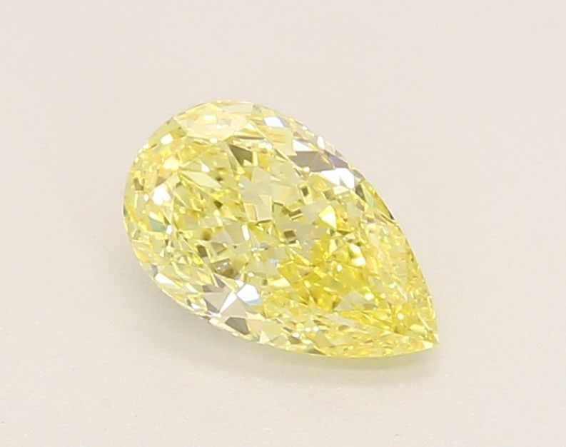 Loose Diamond - PEAR 0.77ct Fancy Intense Yellow VS1: Loose Diamond - PEAR 0.77ct Fancy Intense Yellow VS1 Source: This is a real non-mined Diamond that has been grown in a lab Shape: PEAR Carats: 0.77 Color: Fancy Intense Yellow Certification: IGI Video