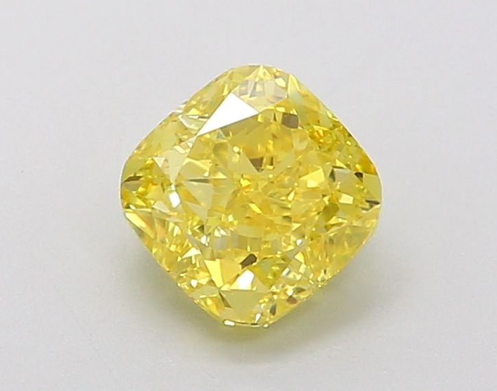 Loose Diamond - CUSHION MODIFIED 1.34ct Fancy Vivid Yellow VVS1: Loose Diamond - CUSHION MODIFIED 1.34ct Fancy Vivid Yellow VVS1 Source: This is a real non-mined Diamond that has been grown in a lab Shape: CUSHION MODIFIED Carats: 1.34 Color: Fancy Vivid Yellow Cer