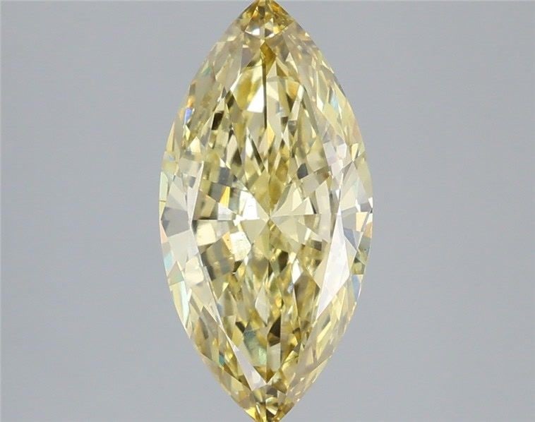 Loose Diamond - MARQUISE 1.73ct Fancy Yellow VS2: Loose Diamond - MARQUISE 1.73ct Fancy Yellow VS2 Source: This is a real non-mined Diamond that has been grown in a lab Shape: MARQUISE Carats: 1.73 Color: Fancy Yellow Certification: IGI Video: