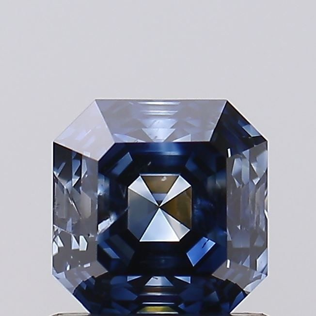 Loose Diamond - ASSCHER 1.05ct Fancy Dark Blue I1: Loose Diamond - ASSCHER 1.05ct Fancy Dark Blue I1 Source: This is a real non-mined Diamond that has been grown in a lab Shape: ASSCHER Carats: 1.05 Color: Fancy Dark Blue Certification: NONE Video: