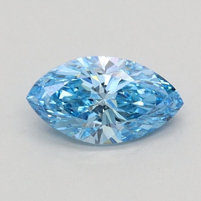 Loose Diamond - MARQUISE 0.42ct Fancy Vivid Blue VS1: Loose Diamond - MARQUISE 0.42ct Fancy Vivid Blue VS1 Source: This is a real non-mined Diamond that has been grown in a lab Shape: MARQUISE Carats: 0.42 Color: Fancy Vivid Blue Certification: IGI Video