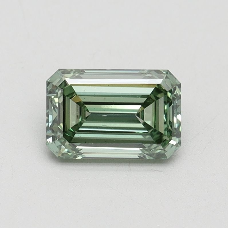 Loose Diamond - EMERALD 0.76ct Fancy Vivid Green VS2 (1 of 1)