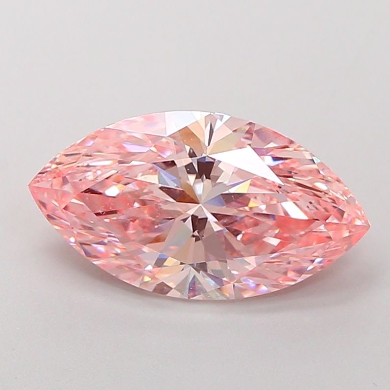 Loose Diamond - MARQUISE 3.51ct Fancy Vivid Pink VS1: Loose Diamond - MARQUISE 3.51ct Fancy Vivid Pink VS1 Source: This is a real non-mined Diamond that has been grown in a lab Shape: MARQUISE Carats: 3.51 Color: Fancy Vivid Pink Certification: IGI Video